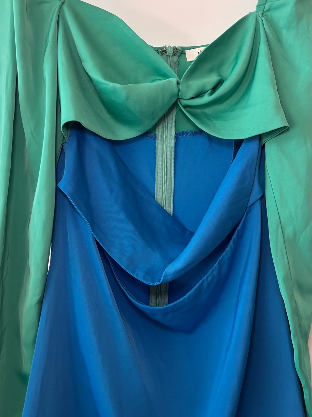 Green-Blue Cutout Mini Dress - ASOS - Picture 6 of 6